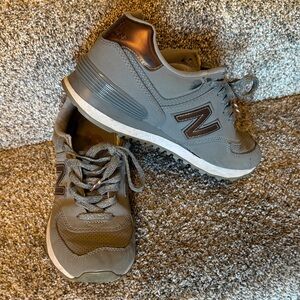 New Balance Charcoal and Bronze Sneakers